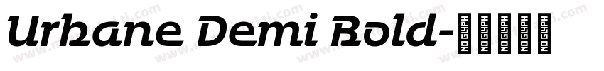 Urbane Demi Bold字体转换